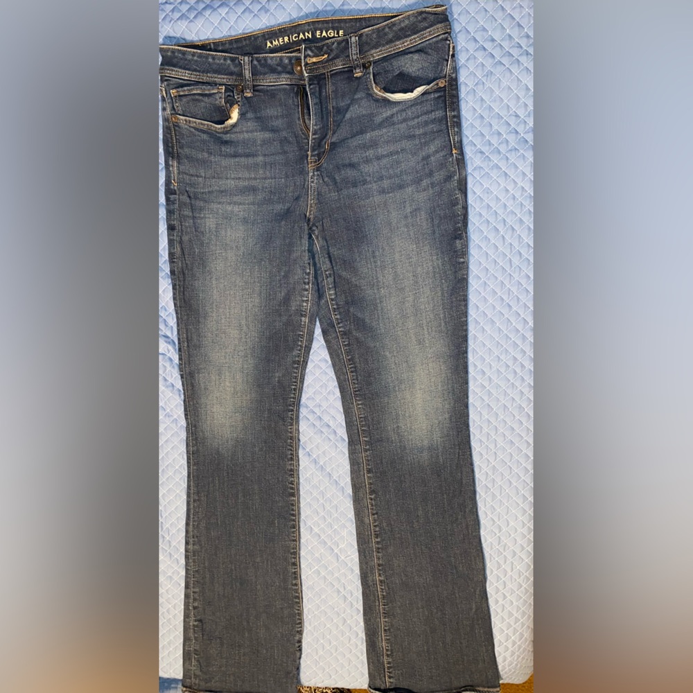 American Eagle Outfitters Blue Straight Leg Jeans Vintage Style